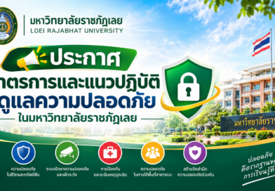มหาวิทยาลัยราชภัฏเลย จัดทำมาตรการและแนวปฏิบัติดูแลความปลอดภัยในมหาวิทยาลัยราชภัฏเลย